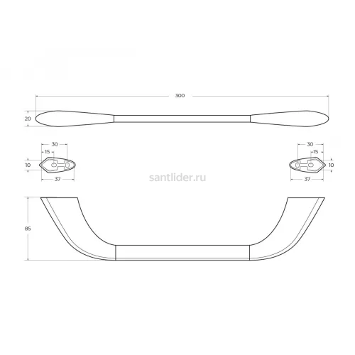 Полотенцедержатель Cezares LINER-TH02-01