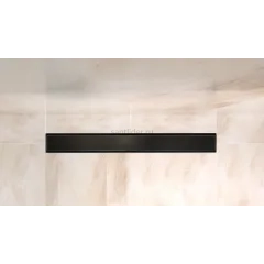 Душевой линейный трап 80 см BelBagno BB-LD-LUCE-80-NERO лоток чёрный матовый