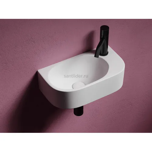 Умывальник CERAMICANOVA Element подвесной прямоугольный (чаша слева, отверстие под смеситель справа) CN6066L