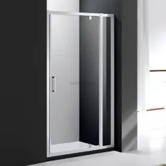 Дверь в проём Cezares MOLVENO-BA-11-80+30-C-Cr-IV, 110х195, профиль хром, стекло прозрачное