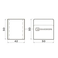 Держатель для губки  Omoikiri SH-01-GM