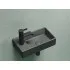 Умывальник CERAMICANOVA Element подвесной прямоугольный (чаша справа, отверстие под смеситель слева) цвет темный антрацит матовый CN6051RMDH