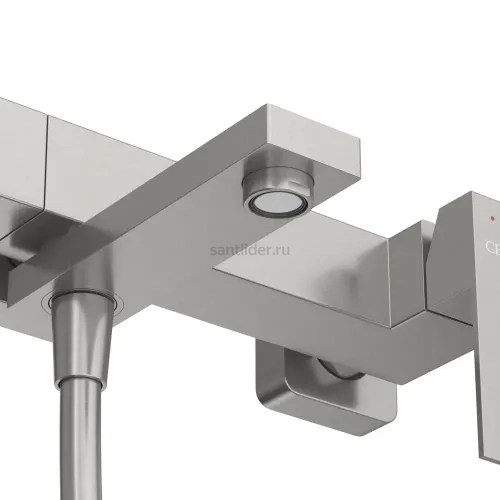 Смеситель CEZARES SLIDER-VD-IN для ванны и душа с поворотным изливом, с ручным душем, шлангом и держателем