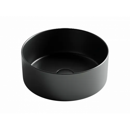 Умывальник CERAMICANOVA Element чаша накладная круглая 358 мм (цвет Чёрный Матовый) CN6032MB