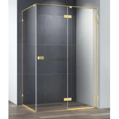 Душевой уголок Cezares BELLAGIO-AH-1-120/100-C-BORO, 120х100х197, профиль черный, прозрачное стекло