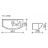 Умывальник CERAMICANOVA Element подвесной прямоугольный с крепежом (чаша слева, отверстие под смеситель справа) CN6038L