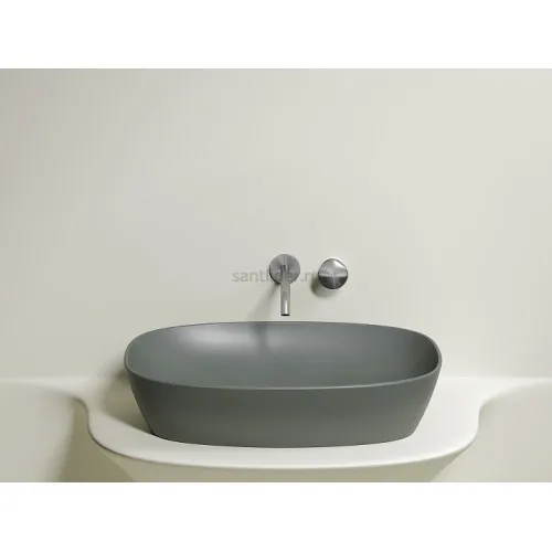 Умывальник CERAMICANOVA Element чаша накладная овальная (цвет Антрацит Матовый) CN6049MH