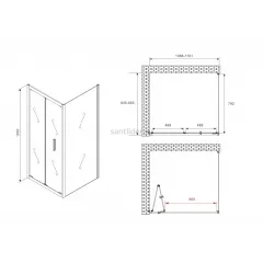 Душевой уголок ABBER Sonnenstrand AG07110-S85