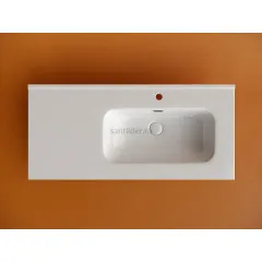 Раковина накладная мебельная CERAMICANOVA Element, чаша справа, с отверстием под смеситель, CN7003R