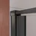 Душевая дверь Cezares LINER-B-12-90-C-NERO-L, 90х195, левосторонняя, профиль черный матовый, стекло прозрачное