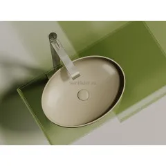 Умывальник CERAMICANOVA Element чаша накладная овальная (цвет Капучино Матовый) CN6056MC