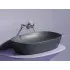 Умывальник CERAMICANOVA Element чаша накладная овальная (цвет Темный Антрацит Матовый) CN6049MDH
