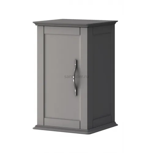 Шкафчик подвесной с одной распашной дверцей, реверсивный Cezares TIFFANY 55246 Grigio Nuvola