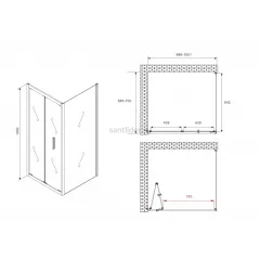 Душевой уголок ABBER Sonnenstrand AG07100B-S70B