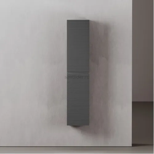 Шкаф-пенал SANCOS Folk подвесной, Grey soft 350х350х1650 мм, PFL35GS