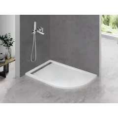 Поддон для душа из искусственного мрамора 120х90 Cezares TRAY-AS-RH-120/90-550-30-W-L без сифона