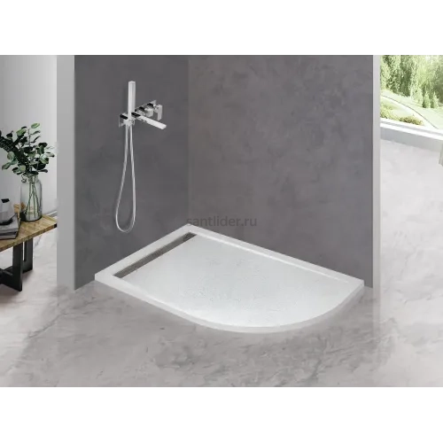 Душевой поддон из искусственного мрамора 120х90 Cezares TRAY-AS-RH-120/90-550-30-W-L без сифона