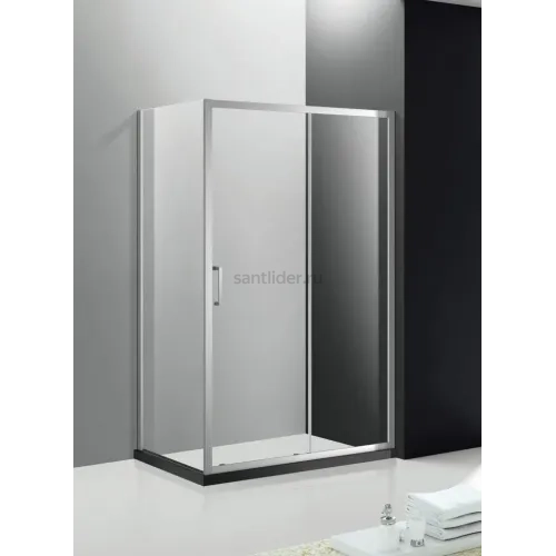 Душевой уголок Cezares MOLVENO-AH-11-120/90-C-Cr-IV, 120х90х195, профиль хром, стекло прозрачное