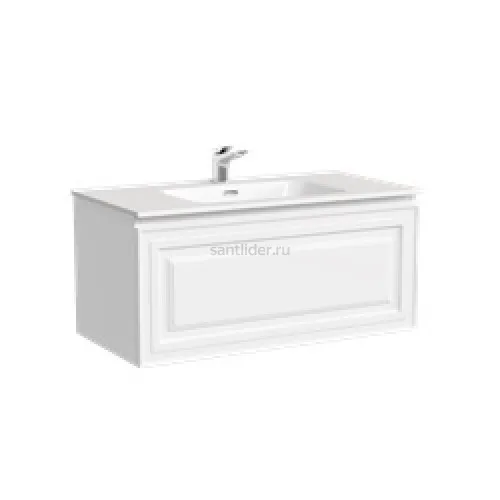 Тумба подвесная SANCOS Very 890х445х406, c одним ящиком оснащенным доводчиками, Bianco ,VR90W