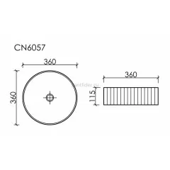 Умывальник CERAMICANOVA Element чаша накладная круглая (цвет Розовый Матовый) CN6057MP