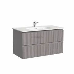 Тумба подвесная SANCOS Snob R 890х445х500, c двумя ящиками оснащенными доводчиками, Doha Soft,SNR90SM