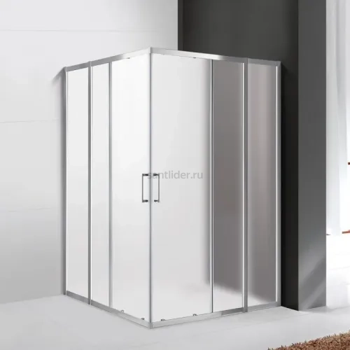 Душевой уголок Cezares MOLVENO-AH-22-120/110-P-Cr, 120х110х195, профиль хром, стекло Punto матовое
