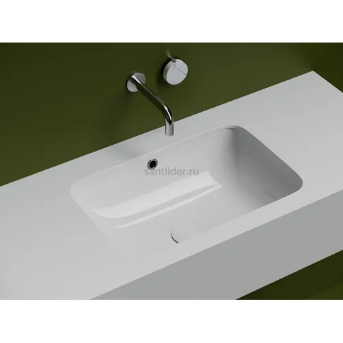 Раковина встраиваемая снизу под столешницу CERAMICANOVA , с отверстием слива - перелива CN7018