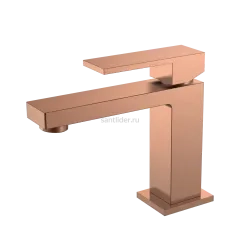 Cмеситель для умывальника Qubic Copper Brushed