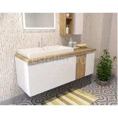 Тумба Malibu 140 подвесная 2 ящика (вставка) Malibu Эстет 996655052