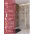 Душевой уголок Cezares LUX-AH-FS-11-120/90-C-BORO, 120х90х195, профиль брашированное золото, прозрачное стекло