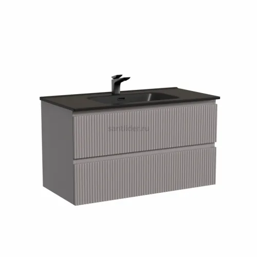 Тумба подвесная SANCOS Snob T 890х445х500, c двумя ящиками оснащенными доводчиками, Doha Soft,SNT90SM
