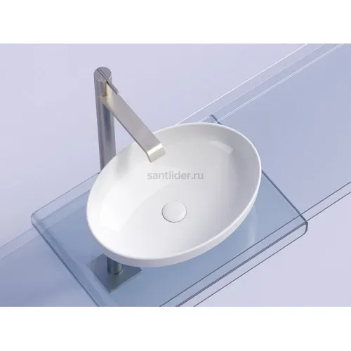 Умывальник CERAMICANOVA Element чаша накладная овальная 502x363x145 мм CN6056