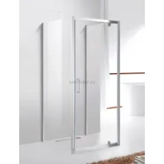 Душевой уголок Cezares MOLVENO-BA2-80/90-C-Cr-IV, 80х90х195, профиль хром, стекло прозрачное