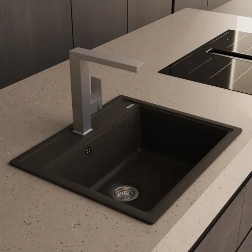 Кухонная мойка ABBER Quarz AQ2902B черная