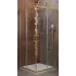 Душевой уголок Cezares MOLVENO-A-2-90-C-BORO-IV, 90х90х195, профиль брашированное золото, прозрачное стекло
