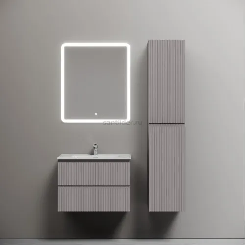 Тумба подвесная SANCOS Snob R 690х445х500, c двумя ящиками оснащенными доводчиками, Doha Soft,SNR70SM