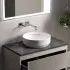 Тумба подвесная SANCOS Snob R, Beige Soft 790х445х500, под столешницу без отверстия под смеситель, цвет Black Sky, SNR80CE