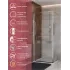 Душевой уголок Cezares LUX-A-FS-1-90-C-CR, 90х90х195, профиль хром, стекло прозрачное
