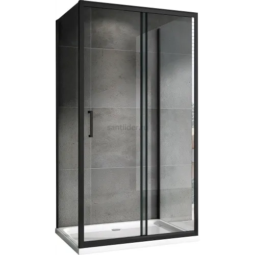 Душевой уголок ABBER Schwarzer Diamant AG30150B-S75B-S75B