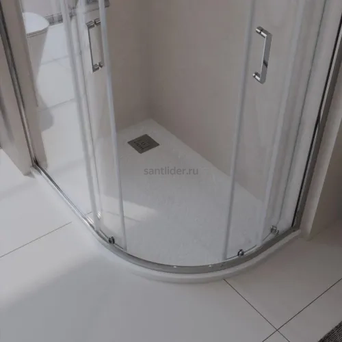 Душевой поддон из искусственного мрамора левосторонний Belbagno TRAY-MR-UNO-RH-120/80-550-35-W-L-CR