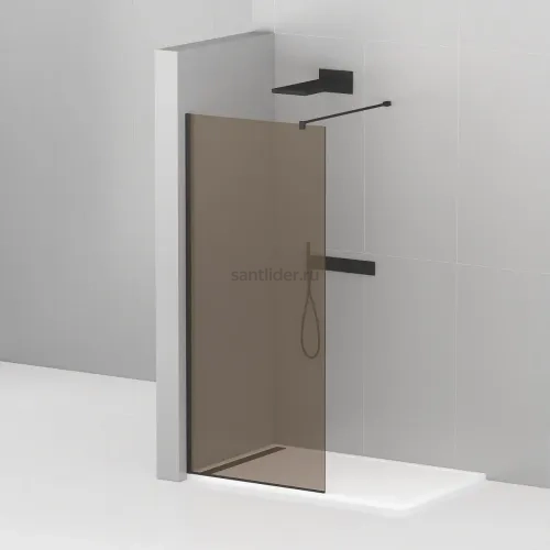 Душевая перегородка Cezares LIBERTA-L-1-110-120-BR-NERO