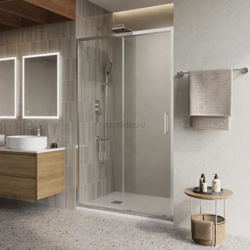 Дверь в проём BelBagno LUCE-BF-1-110-C-Cr