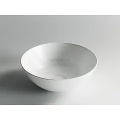 Умывальник CERAMICANOVA Element чаша накладная круглая (цвет Белый Матовый) CN6003