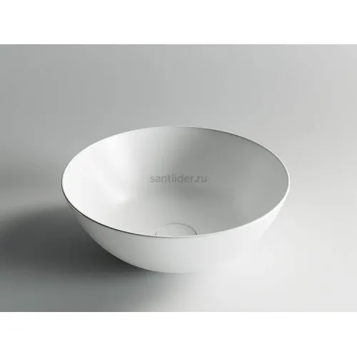 Умывальник CERAMICANOVA Element чаша накладная круглая (цвет Белый Матовый) CN6003