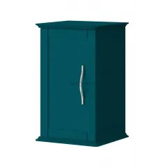 Шкафчик подвесной с одной распашной дверцей, реверсивный Cezares TIFFANY 54962 Blu Petrolio