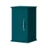 Шкафчик подвесной с одной распашной дверцей, реверсивный Cezares TIFFANY 54962 Blu Petrolio