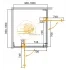 Душевой уголок CEZARES SLIDER-A-2-90/100-C-GM