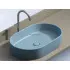 Умывальник CERAMICANOVA Element чаша накладная овальная (цвет Голубой Матовый) CN6048ML