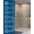 Душевой уголок 120*80см BelBagno SOFT_CLOSE-1-AH-1-120/80-C-Cr профиль хром, стекло прозрачное