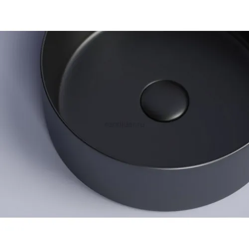 Умывальник CERAMICANOVA Element чаша накладная круглая 358 мм (цвет Чёрный Матовый) CN6032MB
